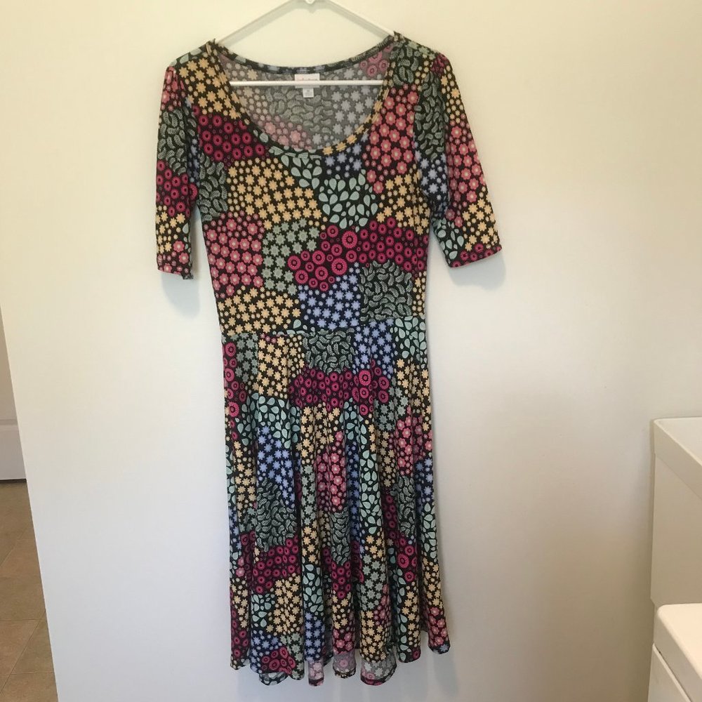 LulaRoe Multi Color Print Dress